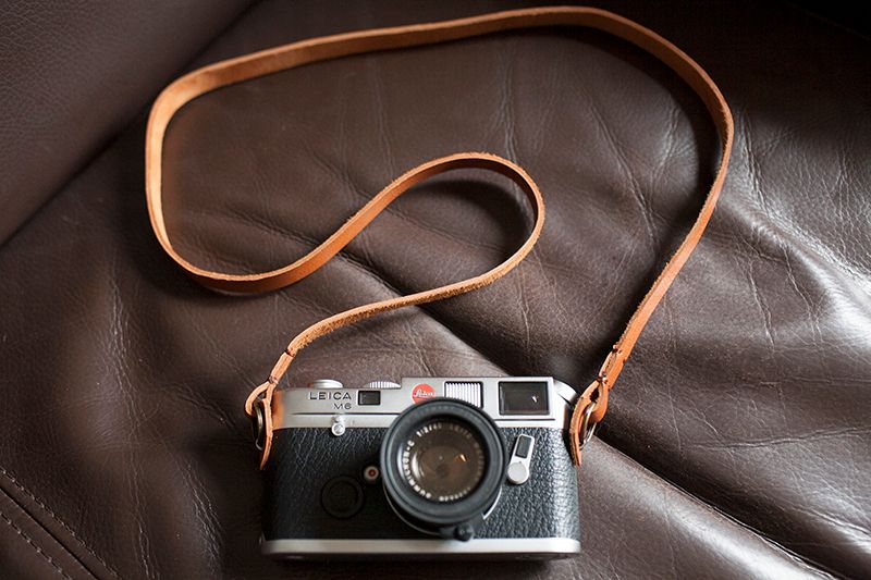 Handmade Genunie Real Leather camera strap neck strap for vintage camera brown eBay